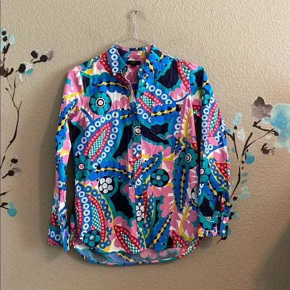J.Crew classic fit boy shirt in Kaleidoscope Ratti 4 - Picture 3 of 9